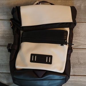 Coach Roll Top Leather Backpack